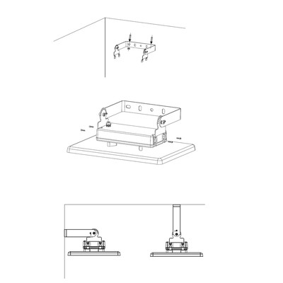 Mounting Bracket for 120W/200W Mildbeam LED High Bay Light