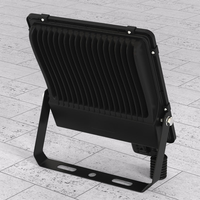 100W Outdoor LED Floodlight 4000K ? 15,000 lm, 90�, CRI80, PIR Motion Sensor