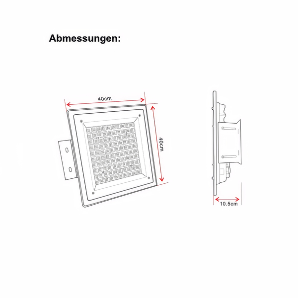 LED-Canopy light 200W 34.000lm IP65 Dimmable 4000K
