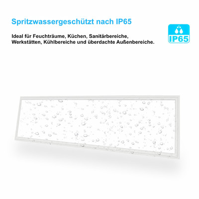 IP65 LED Edge-Lit Panel 120x30 cm 36W 3000K