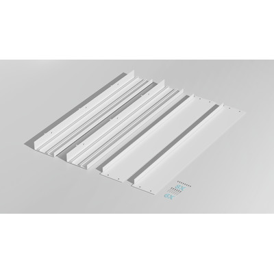 Aufbaurahmen 68mm wei� f�r Back-Lit LED Panel 60x60cm
