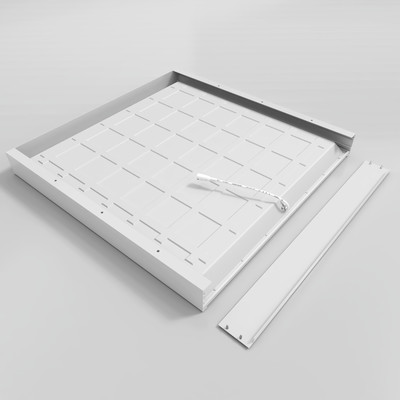 White mounting frame, 68 mm high, for back-lit LED panel 60x60cm