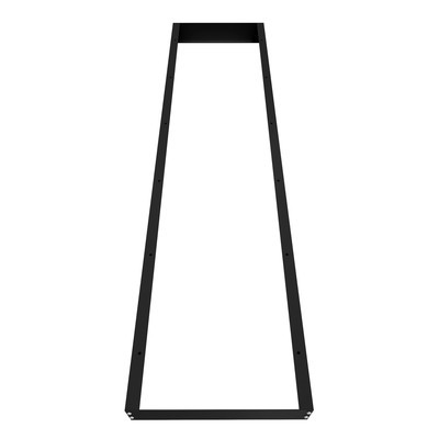 Black mounting frame, 68 mm high, for back-lit LED panel 120x30 cm