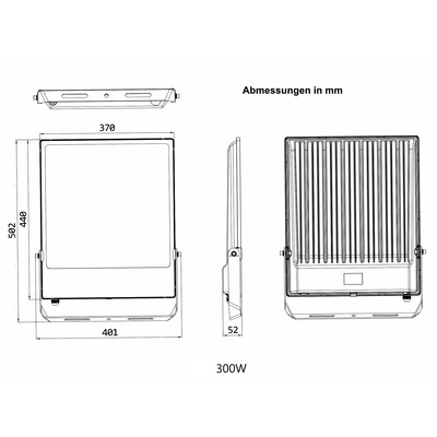 Extreme 3 LED Flutlichtstrahler 300W/225W/150W 180 lm/W 3000K/4000K/5000K