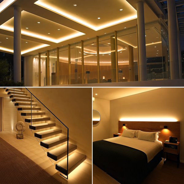 24V COB CCT LED-Streifen 5m 608 LEDs/m 2700-6500K CRI>90