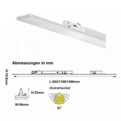 AXIS LED linear track light, 1.5 m, 55/66 W, 3000/4000/5000 K, white