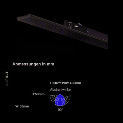 AXIS LED Linear-Schienenleuchte 1,2m 3000/4000/5000K wei�  42W