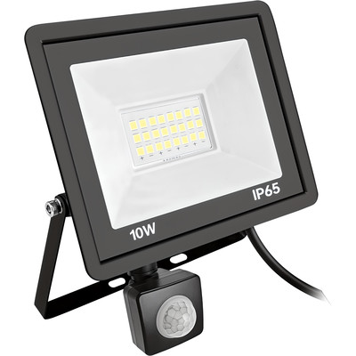 LED spotlight D6 with infrared motion sensor, 120� IP66 10W