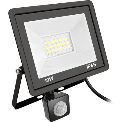 LED spotlight D6 with infrared motion sensor 120� IP66 10W 6000K