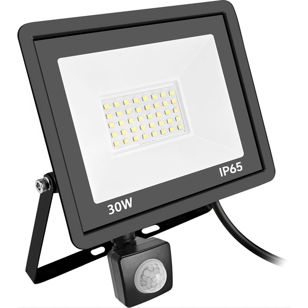 LED-Strahler D6 mit Infrarot-Bewegungssensor 120� IP66 30W 3000K