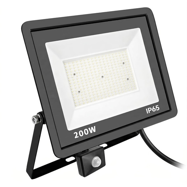 LED spotlight D6 with infrared motion sensor 120� IP66 200W 6000K