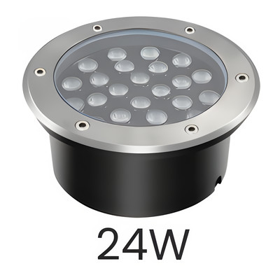 LED Bodeneinbaustrahler 24W IP67 24V 3000/4000K 304 Edelstahl