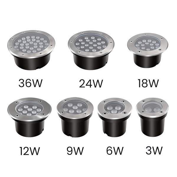 LED Bodeneinbaustrahler 18W IP67 24V 304 Edelstahl 4000K Neutralwei�