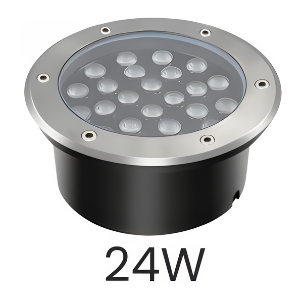 LED Bodeneinbaustrahler 24W IP67 24V 304 Edelstahl 4000K Neutralwei�