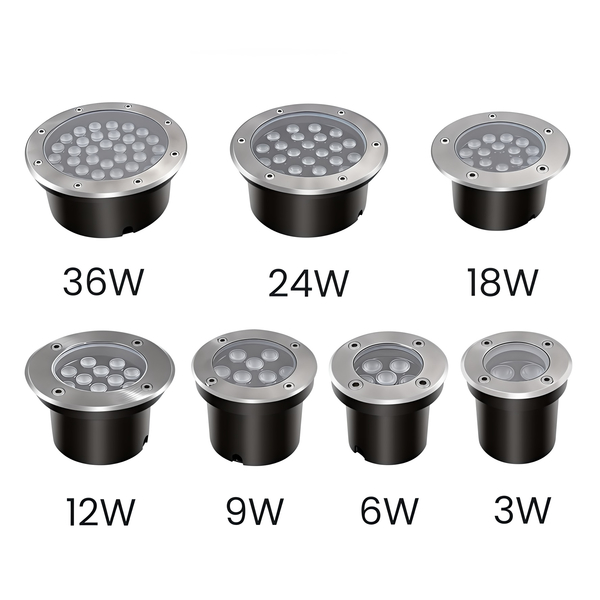LED Bodeneinbaustrahler 24W IP67 24V 304 Edelstahl 4000K Neutralwei�