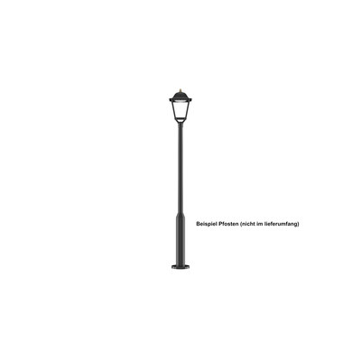 LED-Aufsatzleuchte im Laternendesign 40 W, 4000 K, IP65 (Mast � 80 mm)