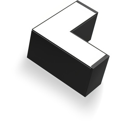L-connector 90� for LED linear light 8W 3000K/4000K/6000K black
