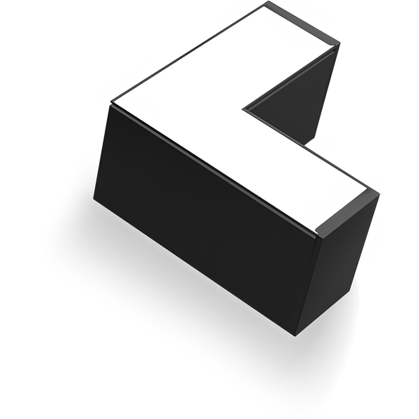 L-connector 90� for LED linear light 8W black 6000K