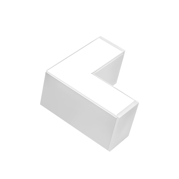 L-Verbinder 90� f�r LED-Linearleuchte 8W wei� 4000K
