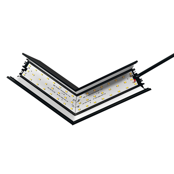 L-connector 120� for LED linear light 8W black 6000K
