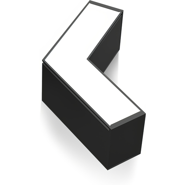 L-Verbinder 120� f�r LED-Linearleuchte 8W schwarz 6000K