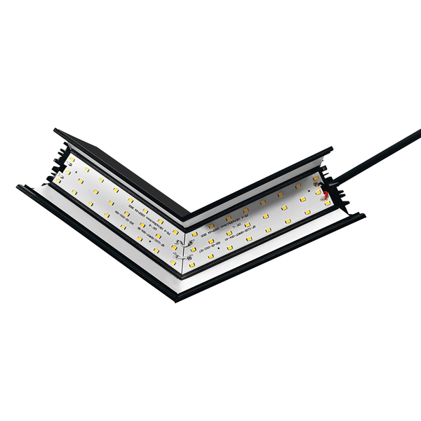 L-Verbinder 120� f�r LED-Linearleuchte 8W schwarz 6000K