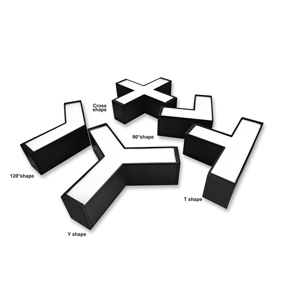 Y-connector 120� for LED linear light 10W black 3000K