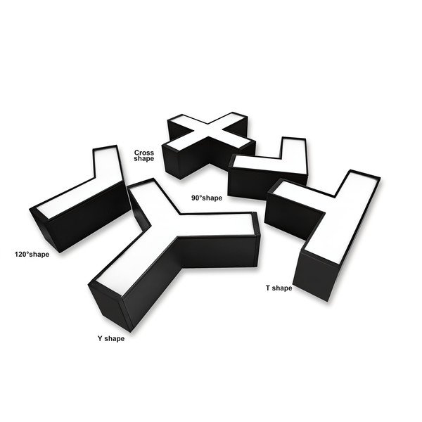 Y-Verbinder 120� f�r LED-Linearleuchte 10W schwarz 4000K