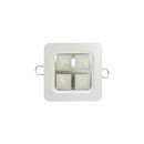 LED Einbauspot Square Weiß 4W 88x88mm 120° Bridgelux LEDs