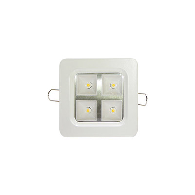 LED Einbauspot Square Weiß 4W 88x88mm 120° Bridgelux LEDs 3000K