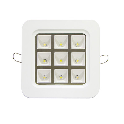 LED Einbauspot Square Weiß 9W 127x127mm 120° Bridgelux LEDs