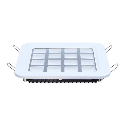 LED Einbauspot Square Wei 16W 152x152mm 120 Bridgelux LEDs 4000K
