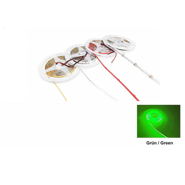 24V COB LED-Streifen 5m 8W/m 320 LEDs/m CRI>90 IP20 Gr�n
