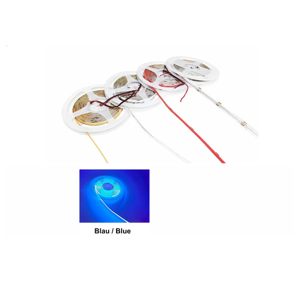 24V COB LED Strip 5m 320 LEDs/m CRI>90 IP20 Blue
