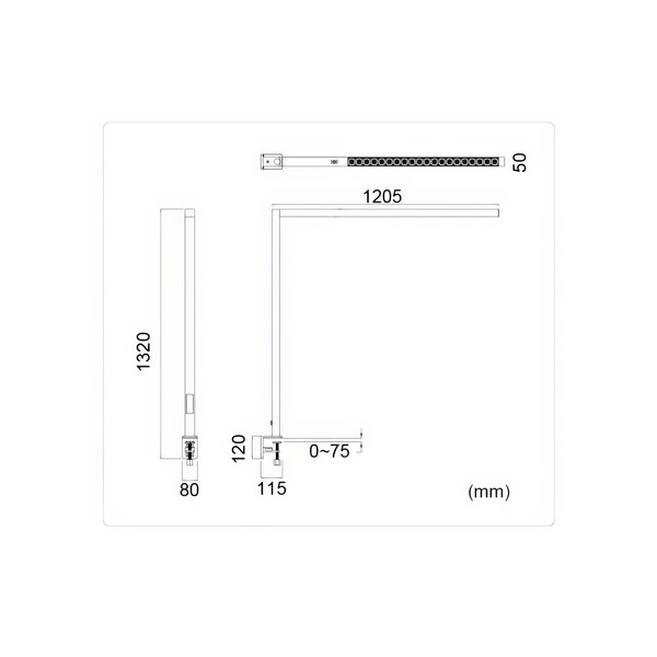 LED Tischleuchte NEO CDA 80W direkt/indirekt Dimmbar + Sensor