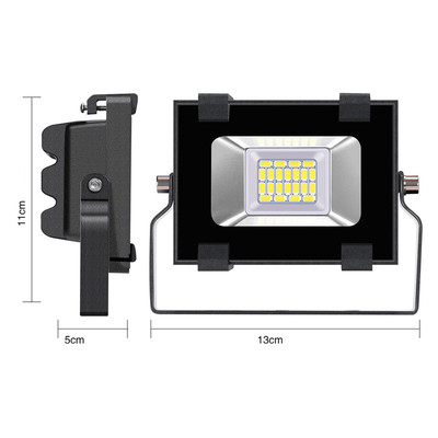 10W LED Auenstrahler D6 Serie IP65 1.200lm 120 Warmwei 3000 K