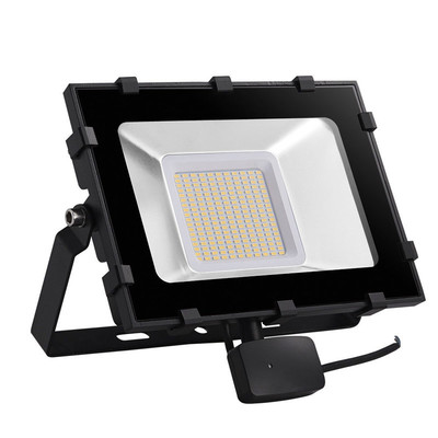 100W LED Auenstrahler mit Bewegungsmelder D6 Serie Warmwei 3000K