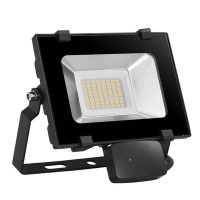 30W LED Auenstrahler mit Bewegungsmelder D6 Serie Warmwei 3000K