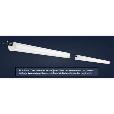 LED Wannenleuchte 60W 4000K 6600lm 143cm Lnge IP65 frosted
