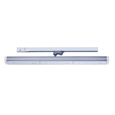 LED Linearleuchte Lens 3-Phasen 30W 60cm 3900 Lumen silber