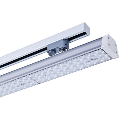 LED Linearleuchte Lens 3-Phasen 30W 60cm 3900 Lumen silber