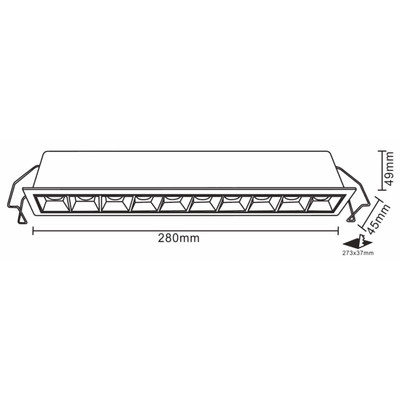 LED Cube I Einbaustrahler 20W 45 2200 Lumen CREE LEDs 4000K