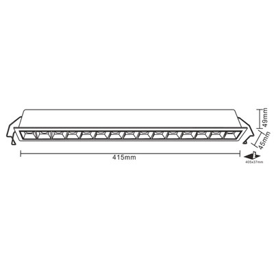 LED Cube I Einbaustrahler 30W 45 3300 Lumen CREE LEDs