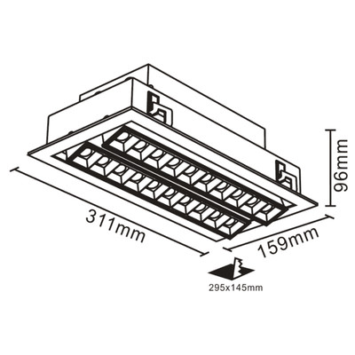 LED Cube II Einbaustrahler 2x20W 45 4400 lm CREE LEDs