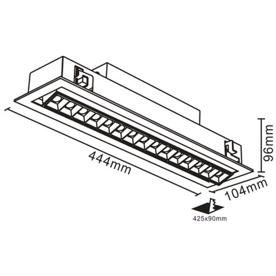 LED Cube II Einbaustrahler 1x30W 45 3300 lm CREE LEDs