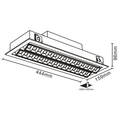 LED Cube II Einbaustrahler 2x30W 45 6600 lm CREE LEDs 5000K