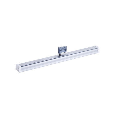 LED Linearleuchte Lens 3-Phasen 40W 90cm 5200 Lumen silber