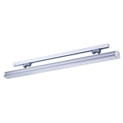 LED Linearleuchte Lens 3-Phasen 80W 120cm 5000K 90 silber