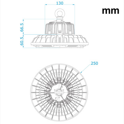 LED Hallenleuchte Master II 100W 14.000lm Meanwell Netzteil