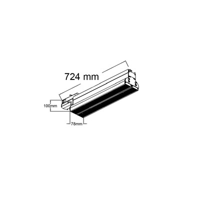 LED Strahler Vertical U9 2x 60W 2x4000lm 90 Schwenkbar OSRAM LEDs UGR<9